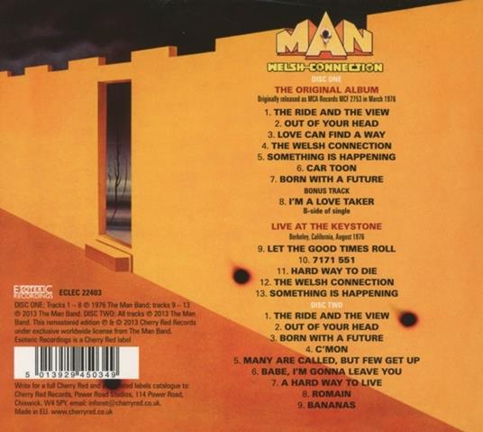 Welsh Connection (Deluxe Edition) - CD Audio di Man - 2