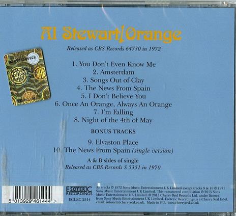 Orange - CD Audio di Al Stewart - 2