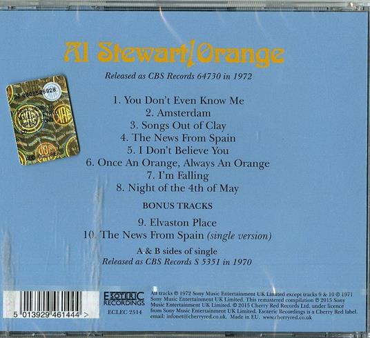 Orange - CD Audio di Al Stewart - 2