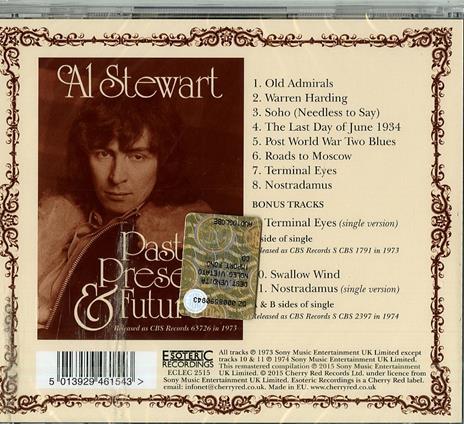 Past, Present & Future - CD Audio di Al Stewart - 2
