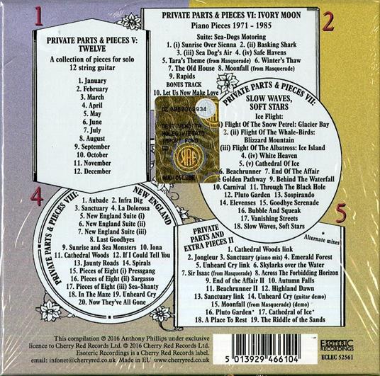 Private Parts & Pieces 5-8 - CD Audio di Anthony Phillips - 2