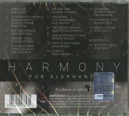 Harmony for Elephants - CD Audio - 2