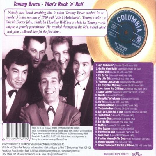 That's Rock & Roll - CD Audio di Tommy Bruce - 2
