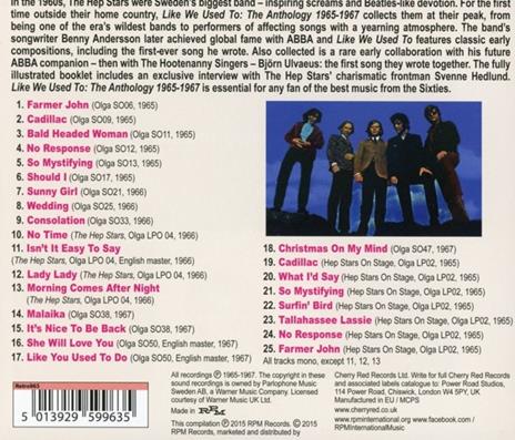Like We Used to. The anthology 1965-1967 - CD Audio di Hep Stars - 2