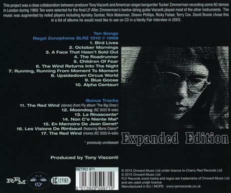 Ten Songs (Expanded Edition) - CD Audio di Tucker Zimmerman - 2