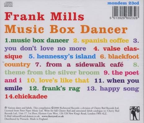 Music Box Dancer - CD Audio di Frank Mills - 2