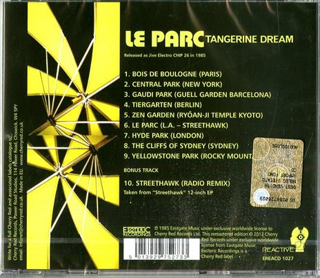 Le parc (Remastered Edition + Bonus Tracks) - CD Audio di Tangerine Dream - 2