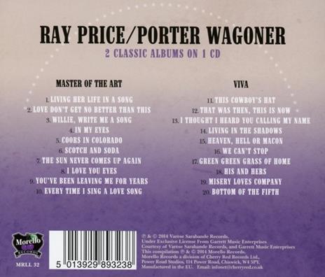 Master of the Art - Viva - CD Audio di Ray Price,Porter Wagoner - 2