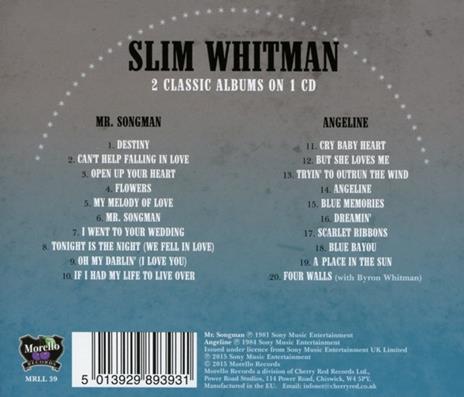 Mr. Songman. Angeline - CD Audio di Slim Whitman - 2