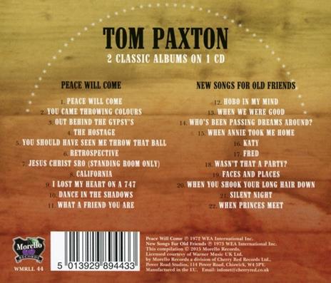 Peace Will Come - CD Audio di Tom Paxton - 2