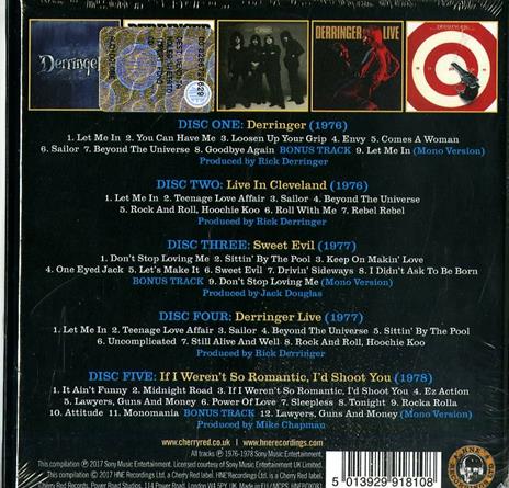 The Complete Blue Sky Albums 1976-1978 - CD Audio di Derringer - 2