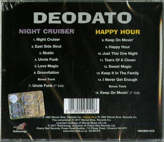 Night Cruiser - Happy Hour - CD Audio di Eumir Deodato - 2