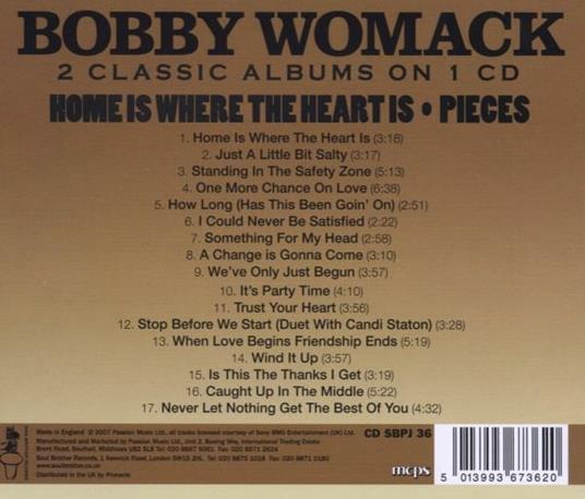 Home is Where the Heart Is - Pieces - CD Audio di Bobby Womack - 2