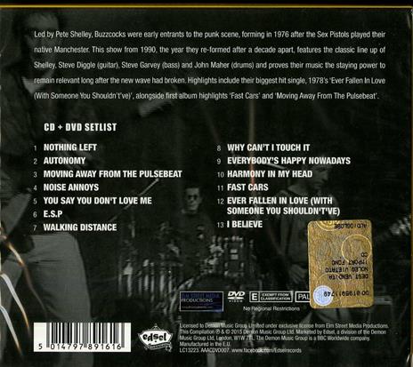 Access All Areas Live 1990 - CD Audio + DVD di Buzzcocks - 2