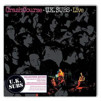 Crash Course. Live (Clear and Grey Coloured Vinyl) - Vinile 10'' di UK Subs