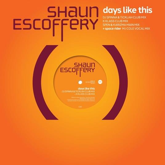 Days Like This - Vinile LP di Shaun Escoffery