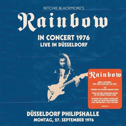 Ritchie Blackmore's Rainbow - Live In Dusseldorf 1976. Philipshalle 27.9.76 (Opaque Orange Vinyl) (3 Lp) - Vinile LP di Rainbow
