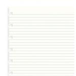 Ricambio Notebook Filofax A4 carta bianca a righe