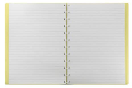 Taccuino Notebook ad anelli A4 Filofax Giallo - 2