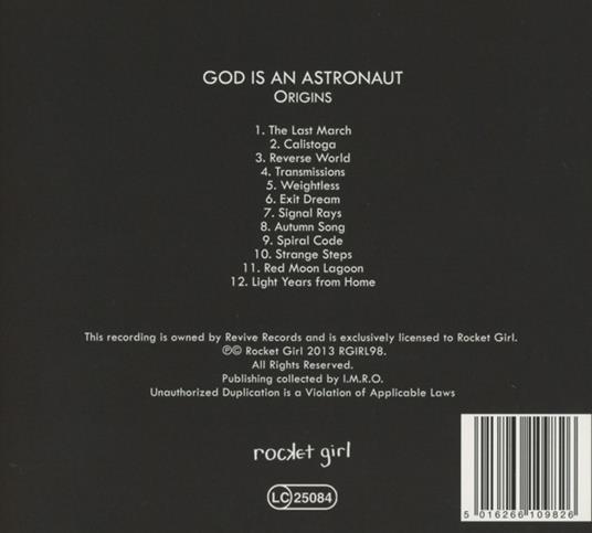Origins - CD Audio di God Is an Astronaut - 2