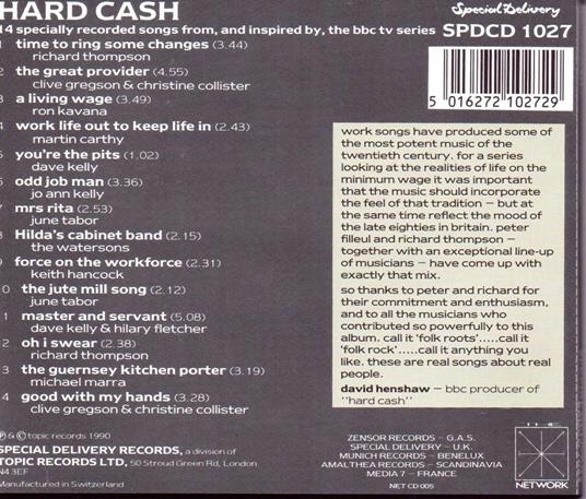 Hard Cash - CD Audio - 2