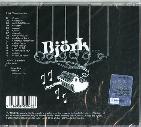 Vespertine Live - CD Audio di Björk - 2
