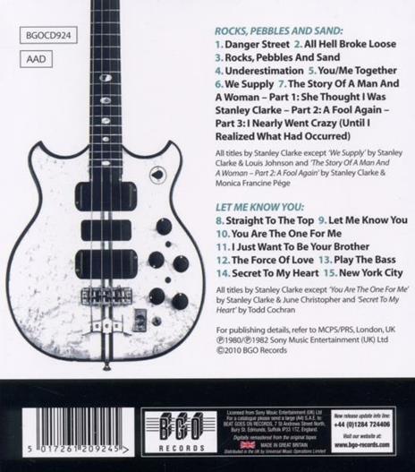Rocks, Pebbles and Sand - Let Me Know You - CD Audio di Stanley Clarke - 2