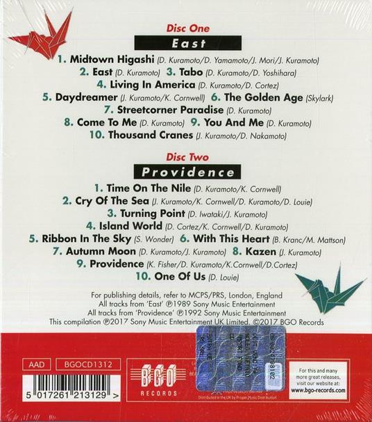 East - Providence (Remastered) - CD Audio di Hiroshima - 2