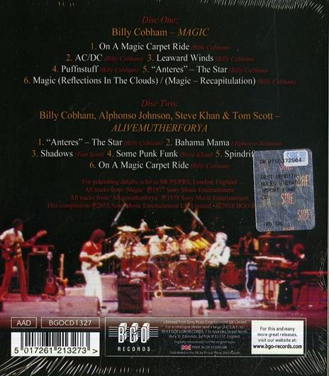 Magic - Alivemutherforya - CD Audio di Billy Cobham - 2