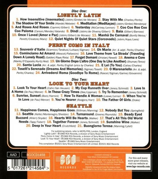 Lightly Latin-In Italy-Look To Your Heart-Seattle - CD Audio di Perry Como