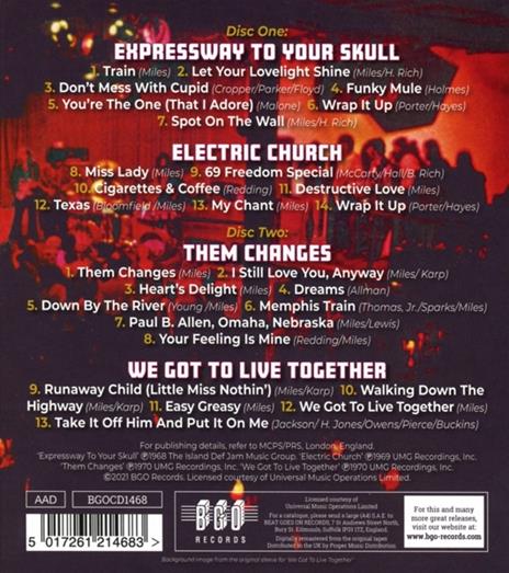 Expressway To Your Skull - Electric Church - Them Changes - We Got To Live Together - CD Audio di Buddy Miles - 2