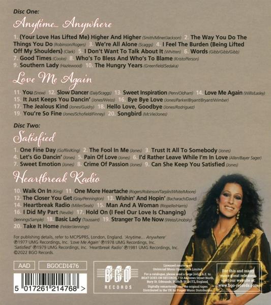 Anytime, Anywhere-Love Me Again-Satisfied-Heartbreak Radio - CD Audio di Rita Coolidge