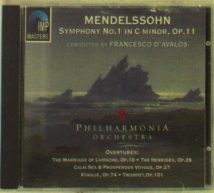 Symphony No.1 - CD Audio di Felix Mendelssohn-Bartholdy