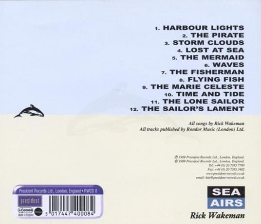 Sea Airs - CD Audio di Rick Wakeman - 2