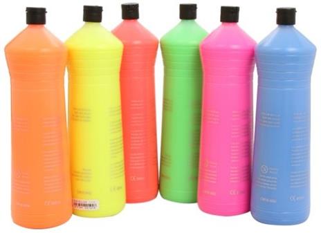 Set di flaconi di pittura fluorescente  6 x 600 ml - 2