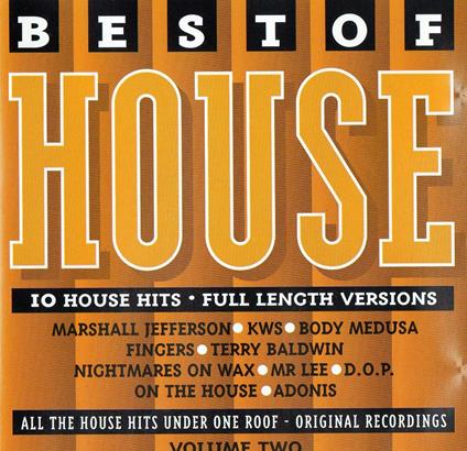 Best Of House 2 (10 Full Length Versions, 1993) - CD Audio