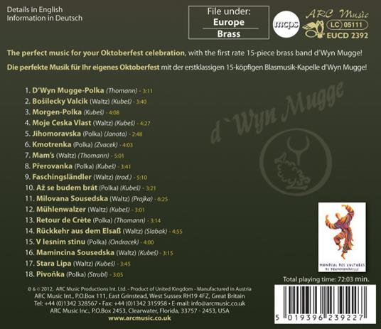 Oktoberfest - CD Audio di D'wyn Mugge - 2