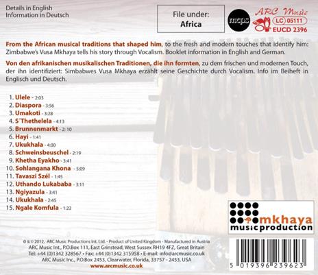 Vocalism - CD Audio di Vusa Mkhaya - 2