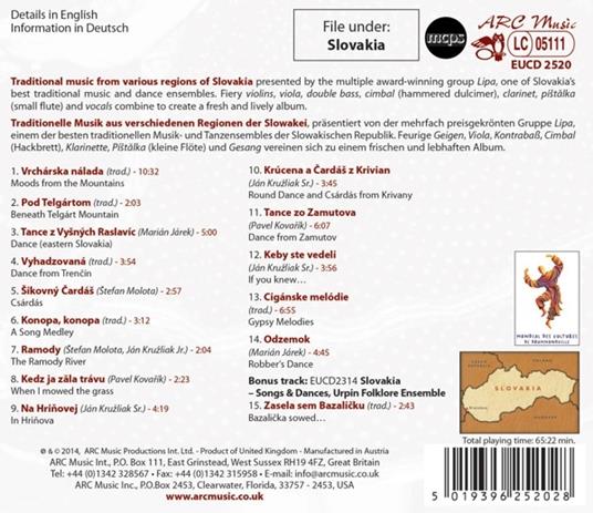 Traditional Music from Slovakia - CD Audio di Folklorny Subor Lipa - 2