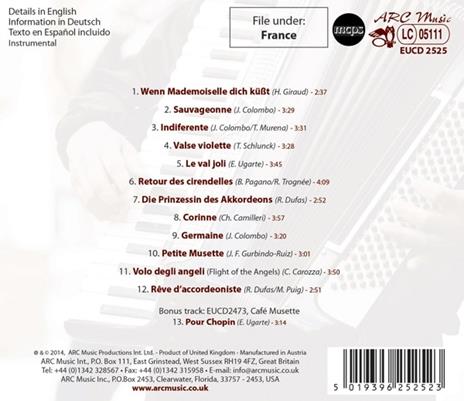 Valse musette de Paris - CD Audio di Enrique Ugarte - 2