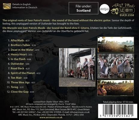 Highlander. Outlander Unplugged - CD Audio di Saor Patrol - 2