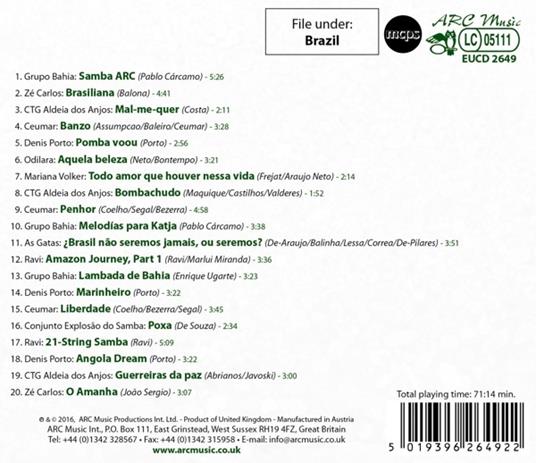 Discover Music from Brazil - CD Audio - 2