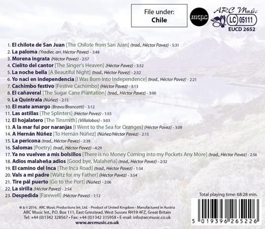 Chile - Best Songs - CD Audio di Hector Pavez - 2