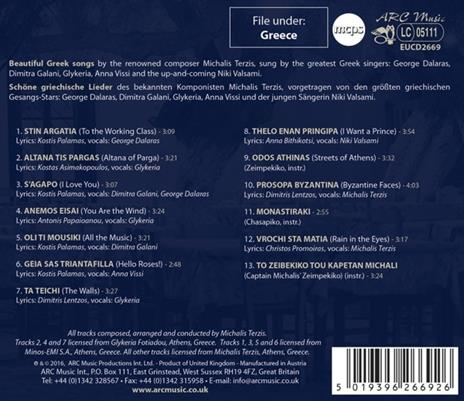 Best Greek Songs - CD Audio di Michalis Terzis - 2