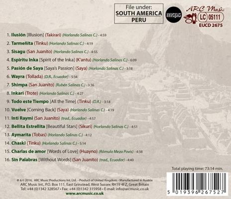 Folk Music From Peru - CD Audio di Wayna Picchu - 2