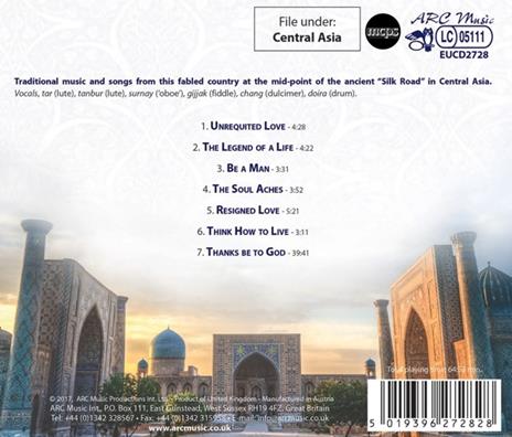 Music from Central Asia. Uzbekistan on the Silk Road - CD Audio di Ochbilek Matchonov - 2