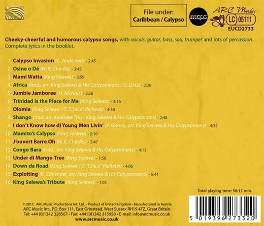 Calypso Invasion - CD Audio di King Selewa - 2