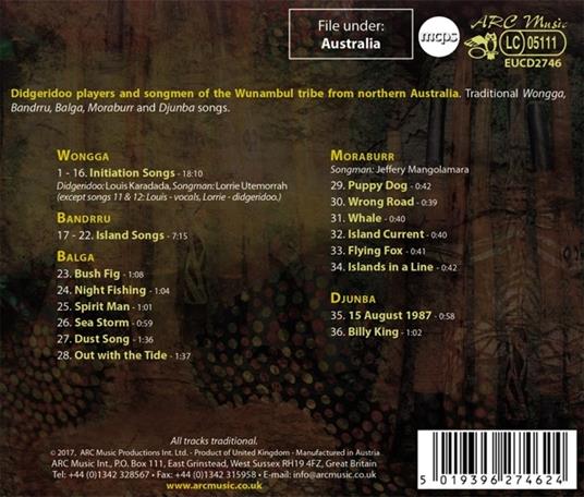 Spirit Man. Aborigenal Music from the Wandjina People - CD Audio - 2