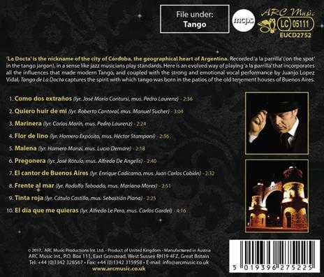 Tango de la Docta - CD Audio di Juanjo Lopez Vidal - 2