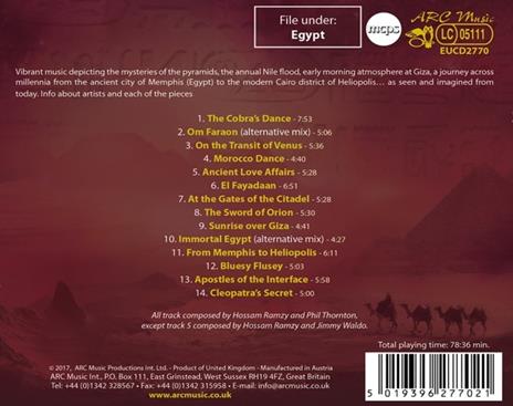 Mystical Egypt. The Best of Hossam Ramzy & Phil Thornton - CD Audio di Hossam Ramzy,Phil Thornton - 2